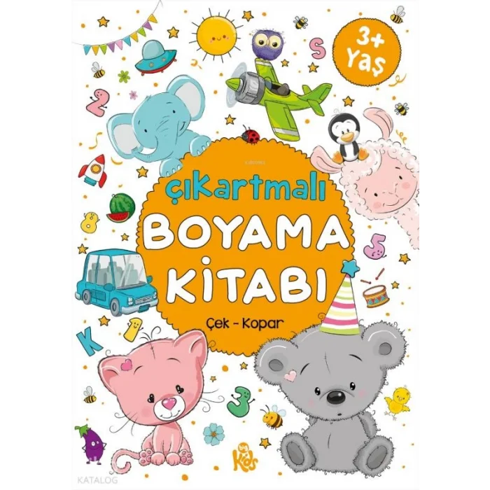 Çıkartmalı Boyama Kitabı 3 Yaş+