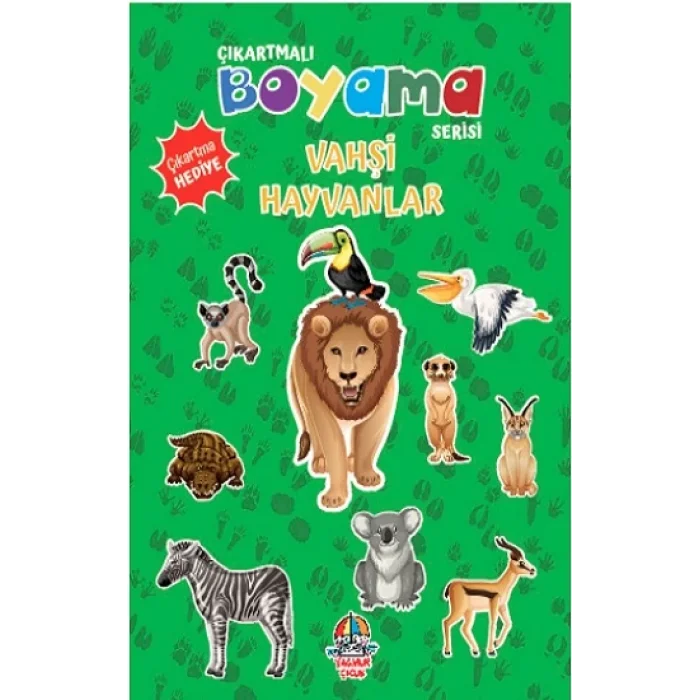 Çıkartmalı Boyama Serisi - Vahşi Hayvanlar