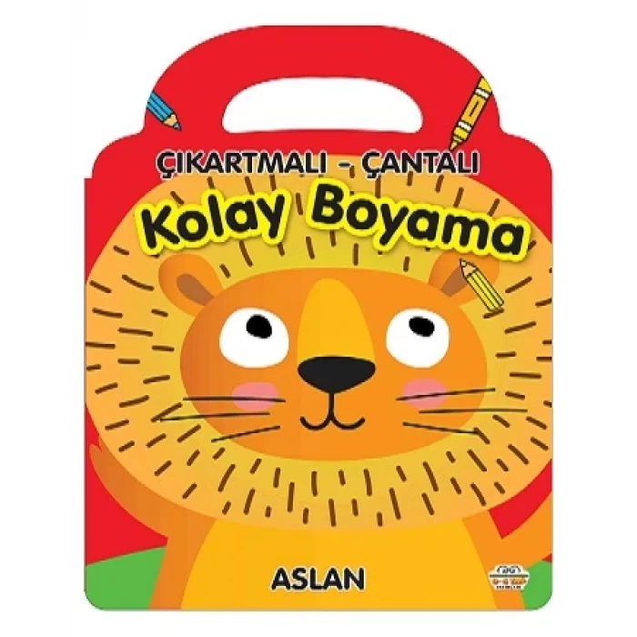 Çıkartmalı - Çantalı Kolay Boyama - Aslan