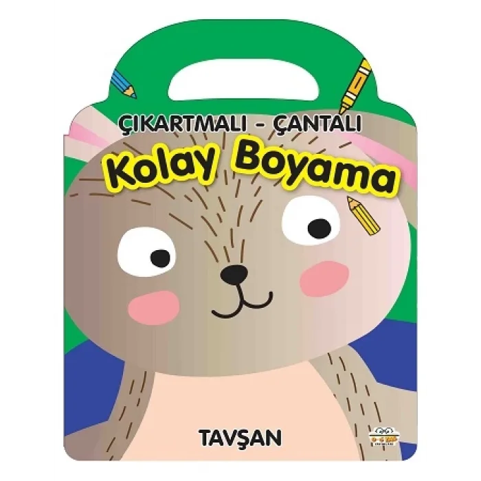 Çıkartmalı - Çantalı Kolay Boyama - Tavşan