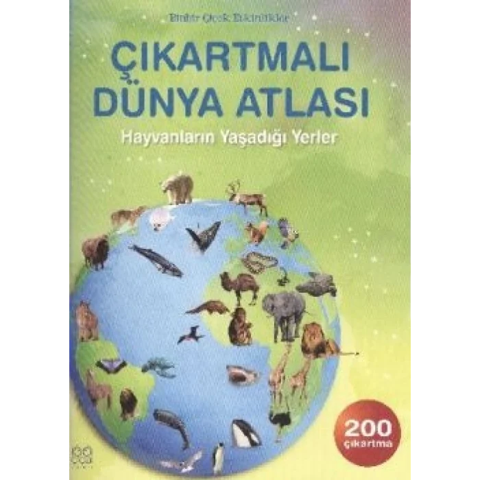 Çıkartmalı Dünya Atlası - Hayvanların Yaşadığı Yerler