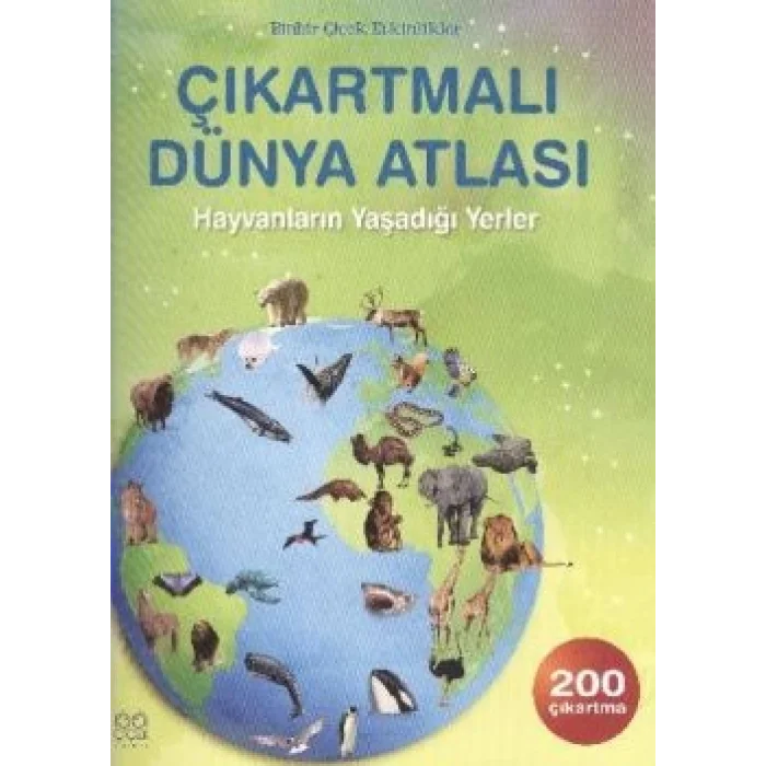 Çıkartmalı Dünya Atlası - Hayvanların Yaşadığı Yerler