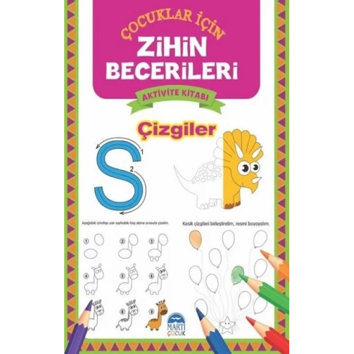 Çizgiler - Çocuklar İçin Zihin Becerileri Aktivite Kitabı
