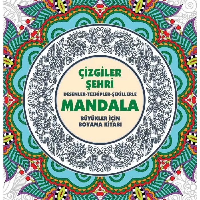 Çizgiler Şehri - Mandala (Büyükler İçin Boyama)
