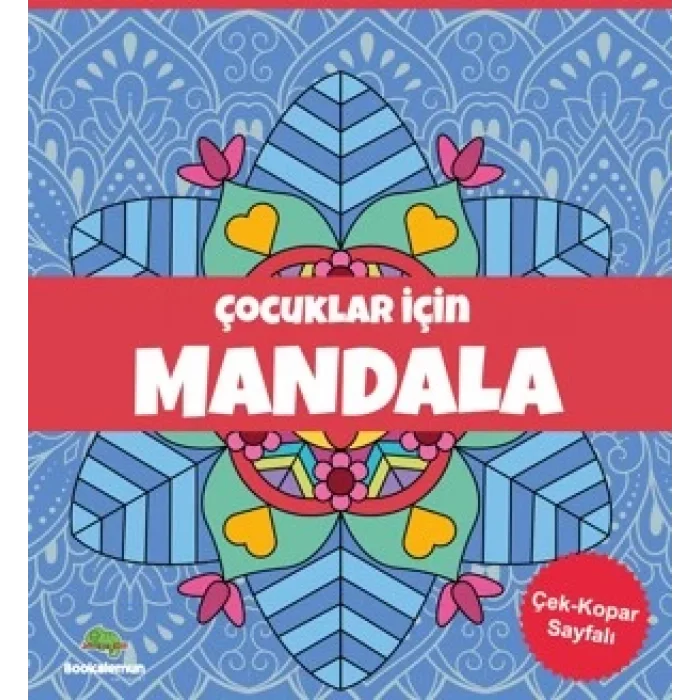 Çocuklar İçin Mandala - Mavi