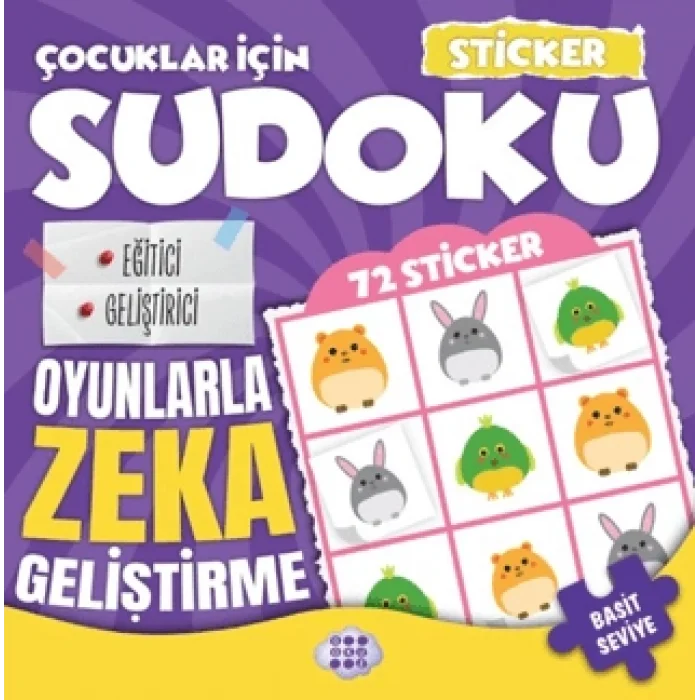 Çocuklar için Sudoku - Sticker Hediyeli Basit Seviye 2