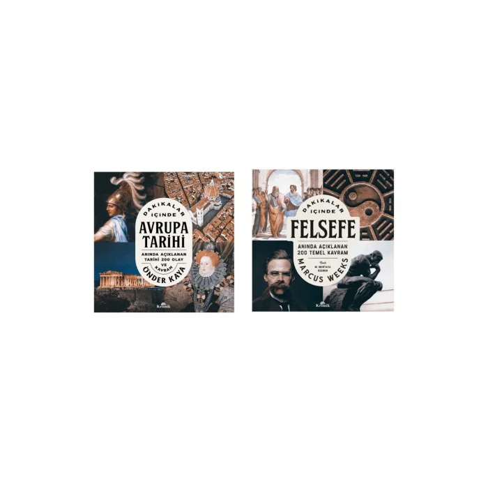 Dakikalar Içinde Avrupa Tarihi + Dakikalar Içinde Felsefe- 2 Kitap Set - Iş Bankası Özel Set