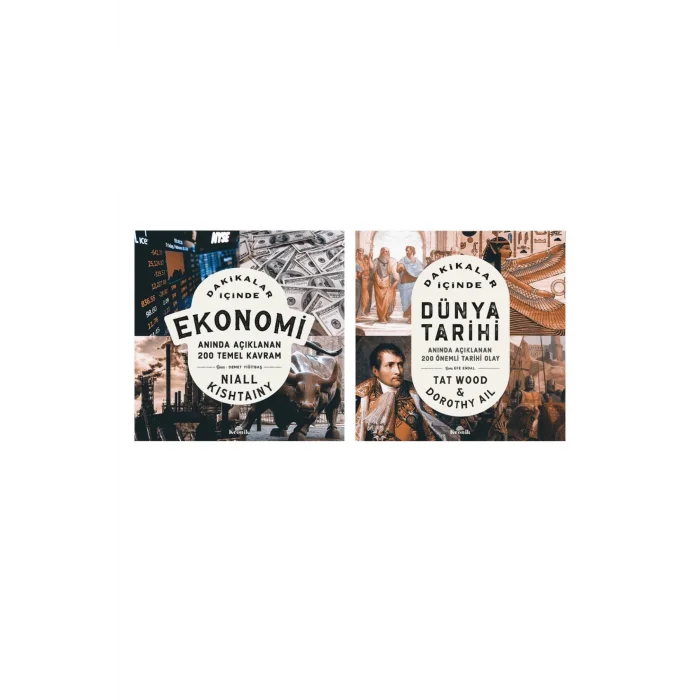 Dakikalar Içinde Ekonomi + Dakikalar Içinde Dünya Tarihi- 2 Kitap Set - Iş Bankası Özel Set Dakikala