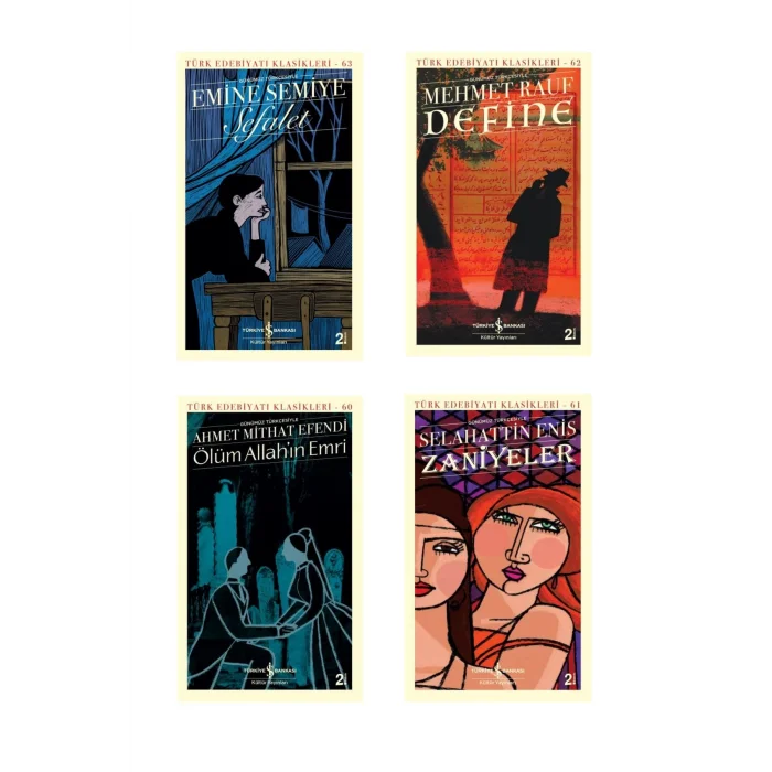 Define + Sefalet + Ölüm Allahın Emri + Zaniyeler- 4 Kitap Set - Iş Bankası Özel Set Define Kitabı