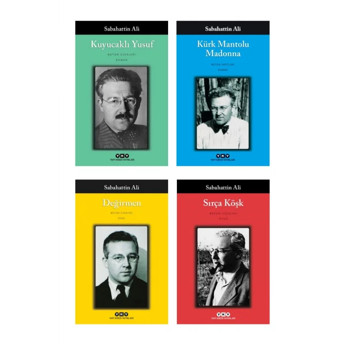 Değirmen + Sırça Köşk + Kuyucaklı Yusuf + Kürk Mantolu Madonna- 4 Kitap Set - Iş Bankası Özel Set