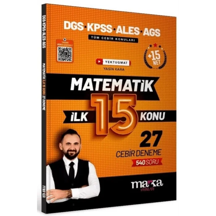 DGS KPSS ALES MEB-AGS Matematik YouTube Hocam İlk 15 Konu 27 Deneme Çözümlü