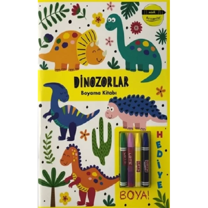 Dinozorlar Boyama Kitabı - Minik Ressamlar