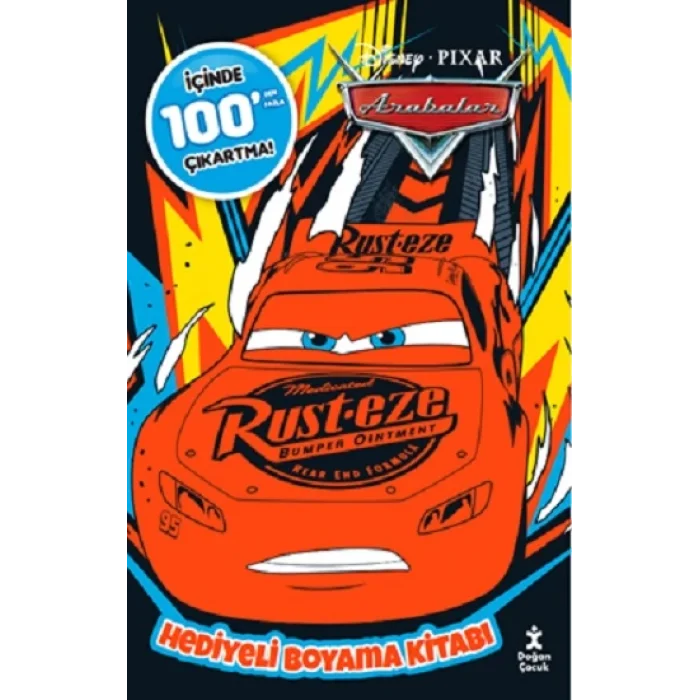 Disney Arabalar 100 Çıkartma Hediyeli Boyama Kitabı