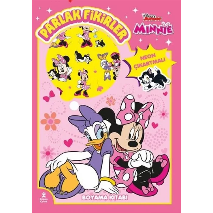 Disney Junior Minnie - Parlak Fikirler Neon Çıkartmalı Boyama Kitabı