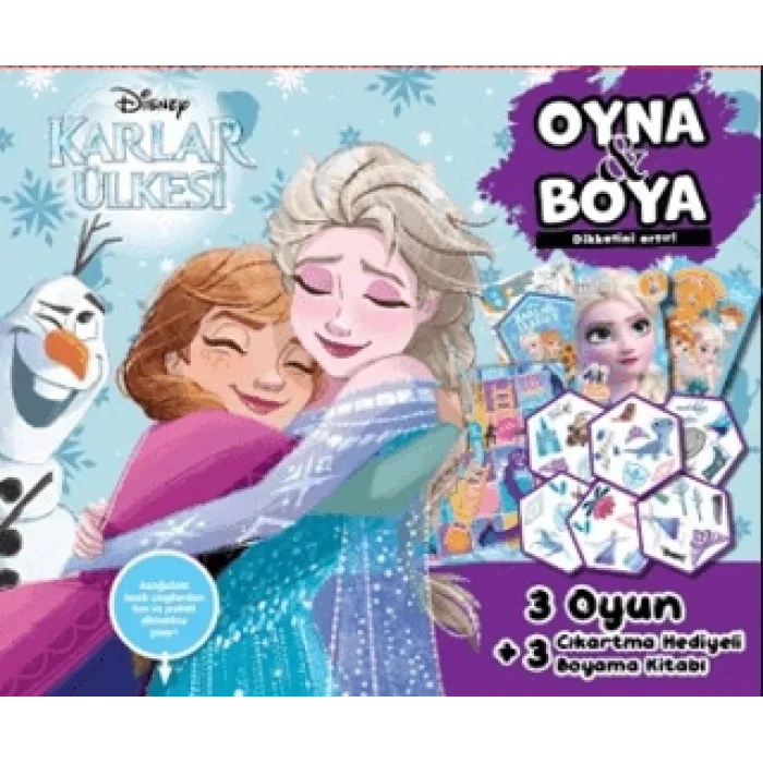 Disney Karlar Ülkesi Oyna ve Boya Kutulu Set