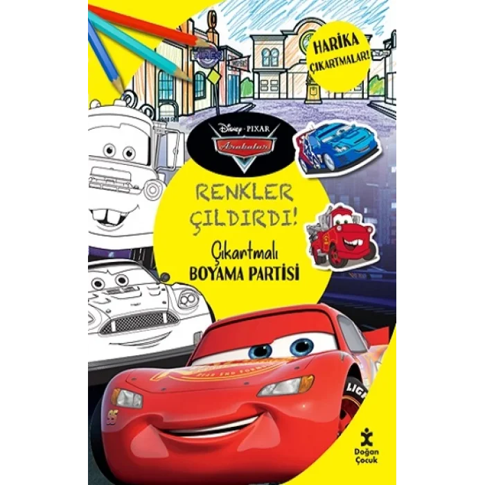 Disney Pixar Arabalar - Renkler Çıldırdı! Çıkartmalı Boyama Partisi