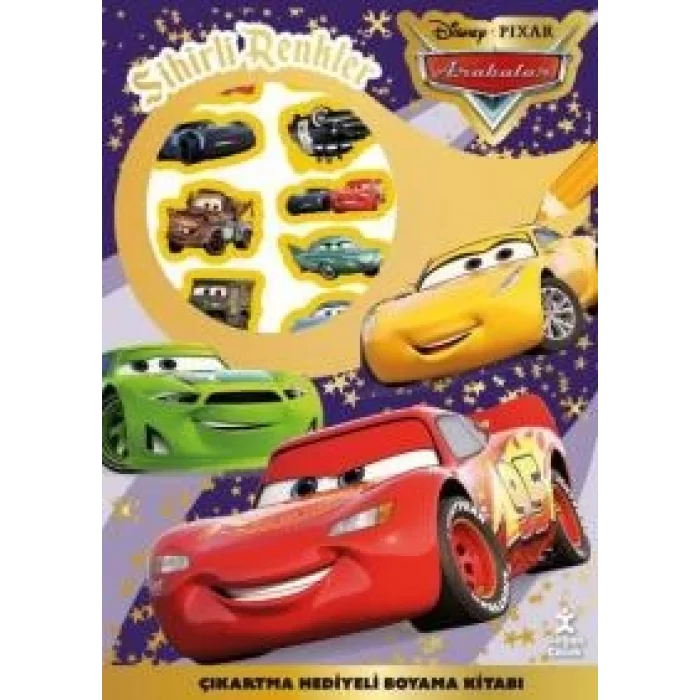 Disney Pixar Arabalar - Sihirli Renkler Çıkartma Hediyeli Boyama Kitabı