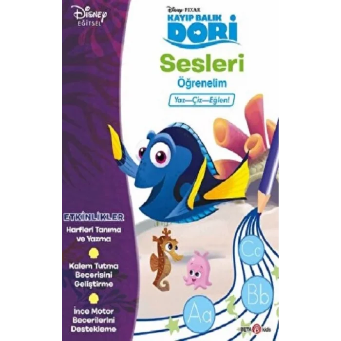 DİSNEY PIXAR KAYIP BALIK DORİ ABCYİ ÖĞRENELİM NOKTALARI BİRLEŞTİRME