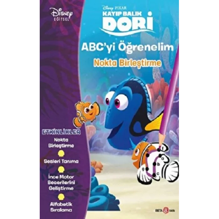 DİSNEY PIXAR KAYIP BALIK DORİ ABCYİ ÖĞRENELİM NOKTALARI BİRLEŞTİRME