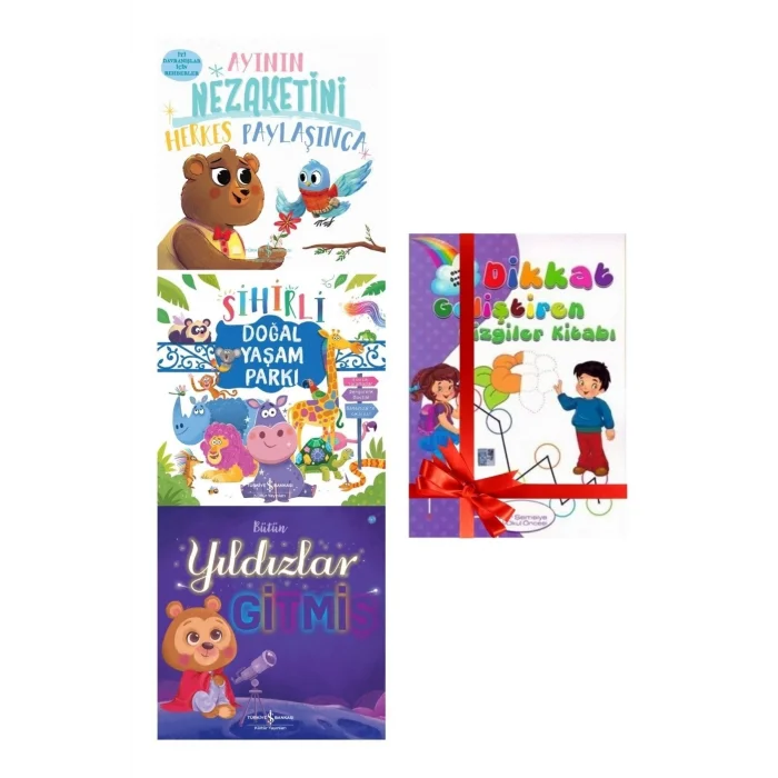 Doğal Yaşam Parkı - Bütün Yıldızlar Gitmiş - Ayının Nezaketini Herkes Paylaşınca - 4 Kitap Set