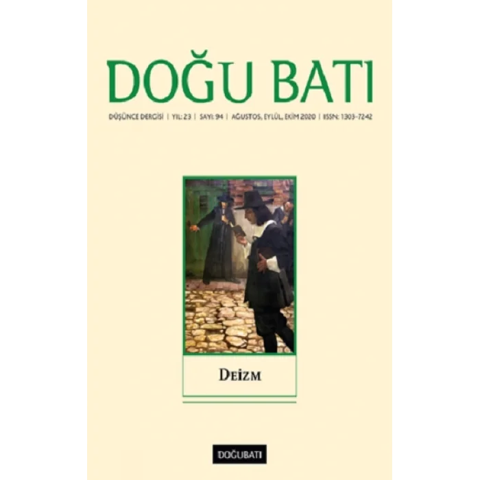 Doğu Batı Düşünce Dergisi Yıl: 23 / Sayı: 94 Ağustos, Eylül, Ekim 2020