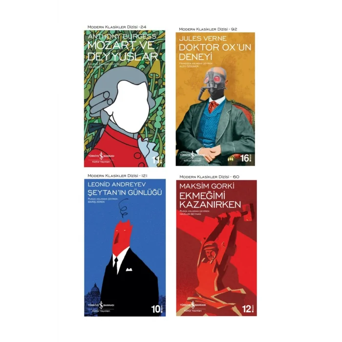 Doktor Oxun Deneyi + Mozart Ve Deyyuslar + Şeytanın Günlüğü + Ekmeğimi Kazanırken- 4 Kitap Set