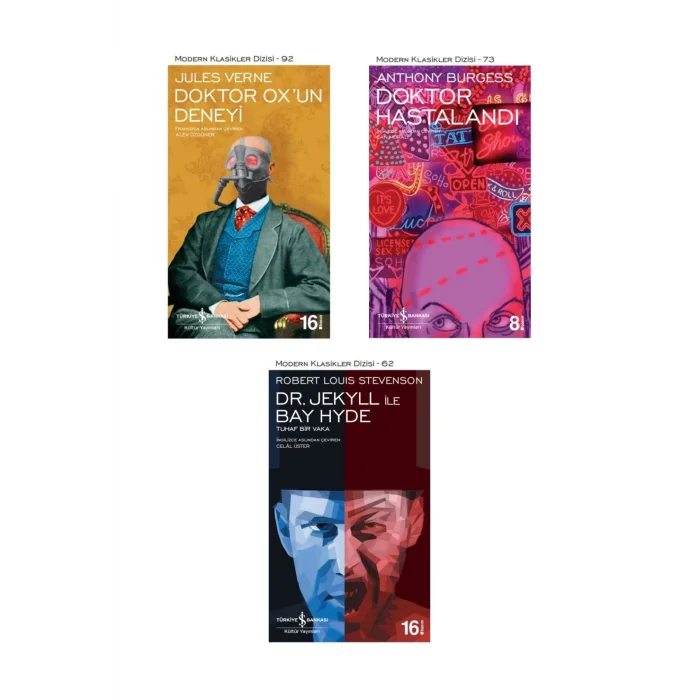 Dr. Jekyll Ile Bay Hyde + Doktor Hastalandı + Doktor Oxun Deneyi- 3 Kitap Set