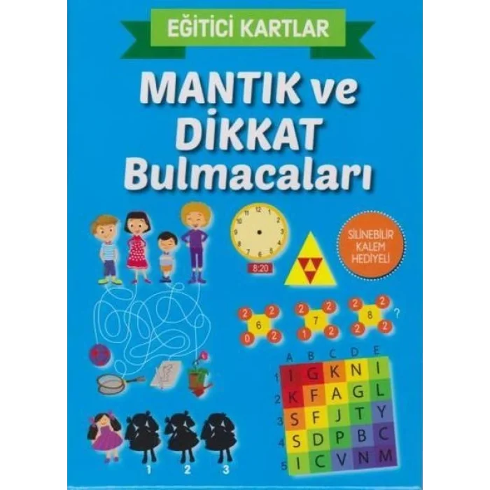 Eğitici Kartlar Mantık ve Dikkat Bulmacaları