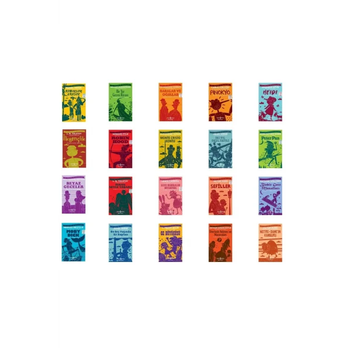 En Çok Okunan Dünya Çocuk Klasikleri Kısaltılmış Metin 20 Kitap Set