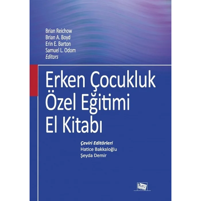 Erken Çocukluk özel Eğitimi El Kitabı