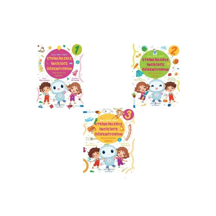 Etkinliklerle Ingilizce Öğreniyorum 3 Kitap Set / 4-5-6 Yaş /