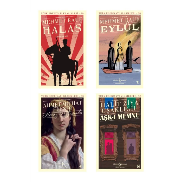 Eylül + Aşk-ı Memnu (günümüz Türkçesiyle) + Henüz 17 Yaşında + Halas - Kurtuluş- 4 Kitap Set