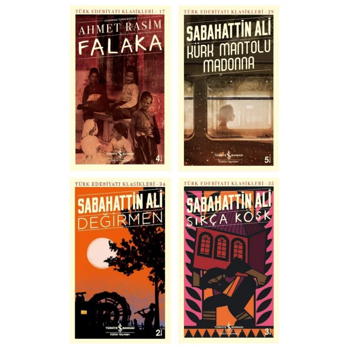 Falaka + Kürk Mantolu Madonna + Değirmen + Sırça Köşk- 4 Kitap Set