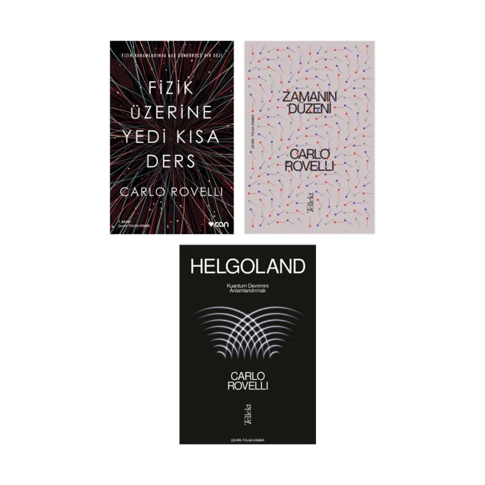Fizik Üzerine Yedi Kısa Ders + Zamanın Düzeni + Helgoland- 3 Kitap Set - Iş Bankası Özel Set