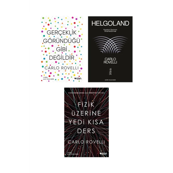 Gerçeklik Göründüğü Gibi Değildir + Helgoland + Fizik Üzerine Yedi Kısa Ders- 3 Kitap Set