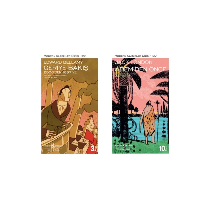 Geriye Bakış 2000den 1887ye + Ademden Önce- 2 Kitap Set - Iş Bankası Özel Set Geriye Bakış 2000de