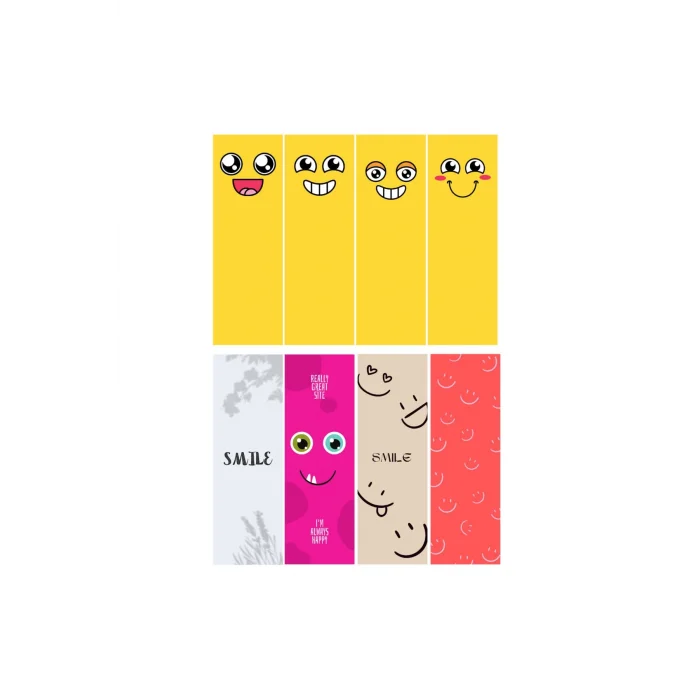 Gülümseme Temalı Kitap Ayraçları 01-