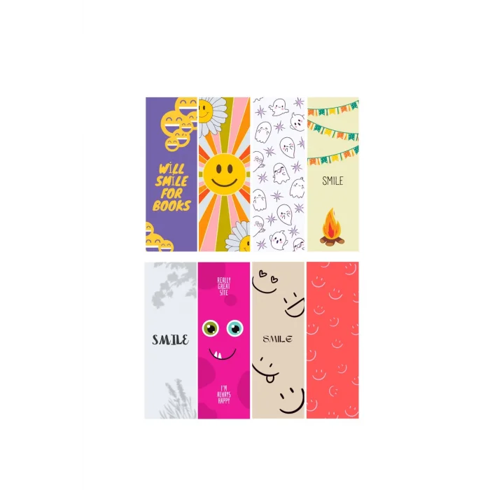 Gülümseme Temalı Kitap Ayraçları 05-