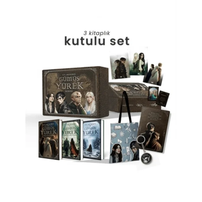 Gümüş Yürek Serisi - Üç Kitaplık Hediyeli Ciltli Kutu