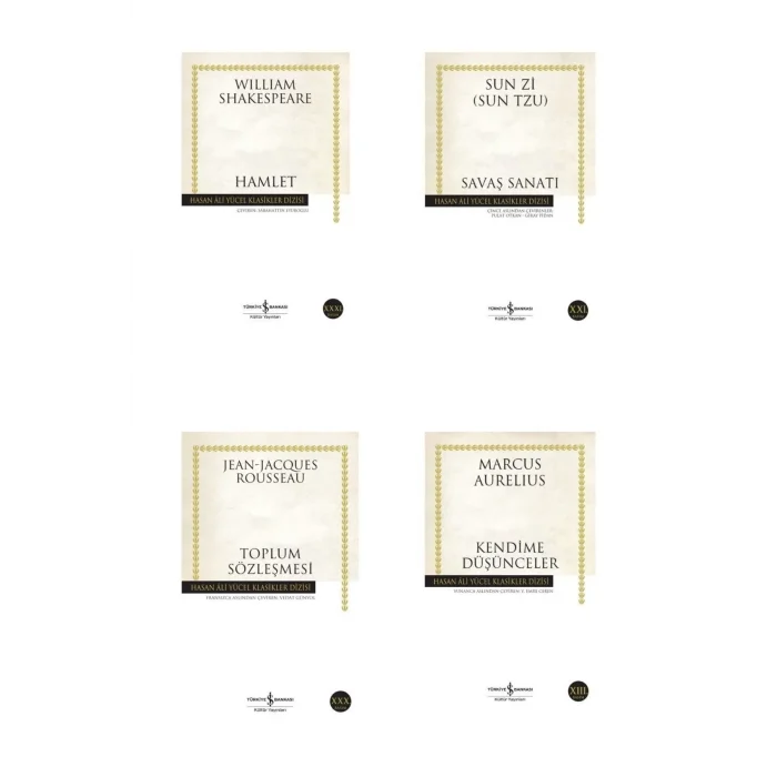 Hamlet - Toplum Sözleşmesi - Savaş Sanatı - Kendime Düşünceler - Iş Bankası 4 Kitap Tatil Set
