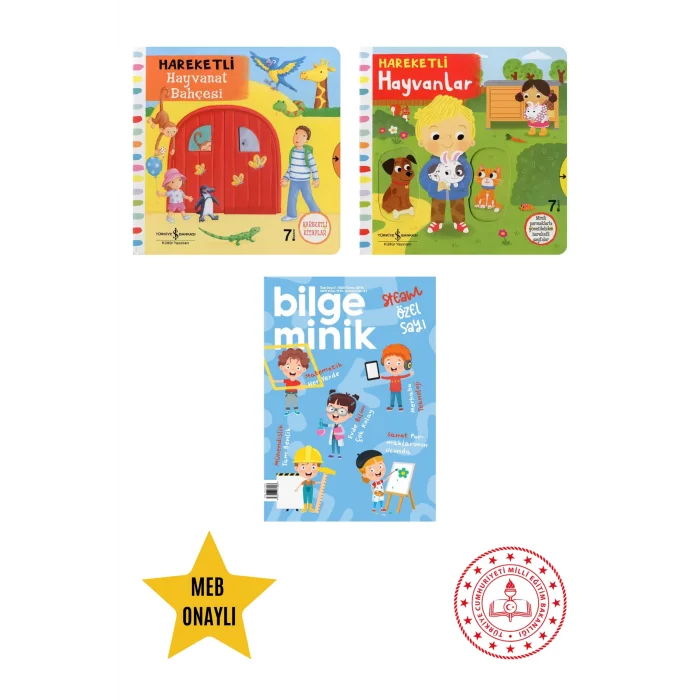 Hareketli Hayvanat Bahçesi - Hareketli Hayvanlar - Eğitici Hareketli Kitap Set