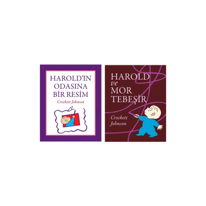Haroldın Odasına Bir Resim + Harold Ve Mor Tebeşir- 2 Kitap Set - Iş Bankası Özel Set Haroldın Oda