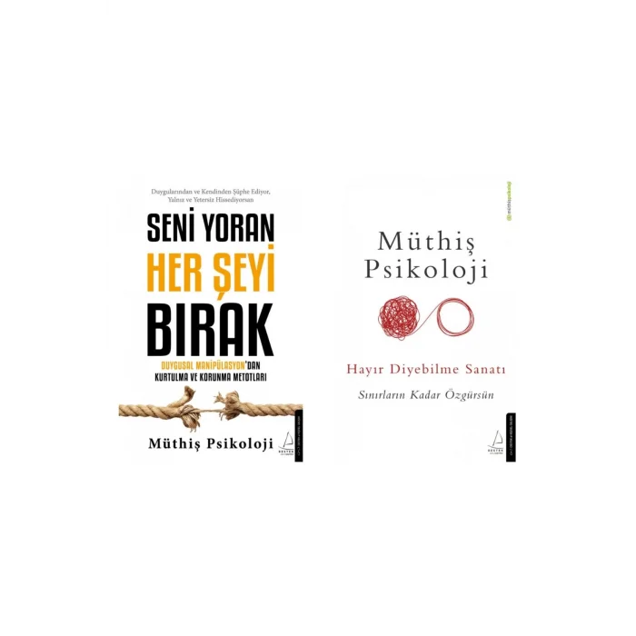 Hayır Diyebilme Sanatı + Seni Yoran Her Şeyi Bırak- 2 Kitap Set - Iş Bankası Özel Set Hayır Diyebilm