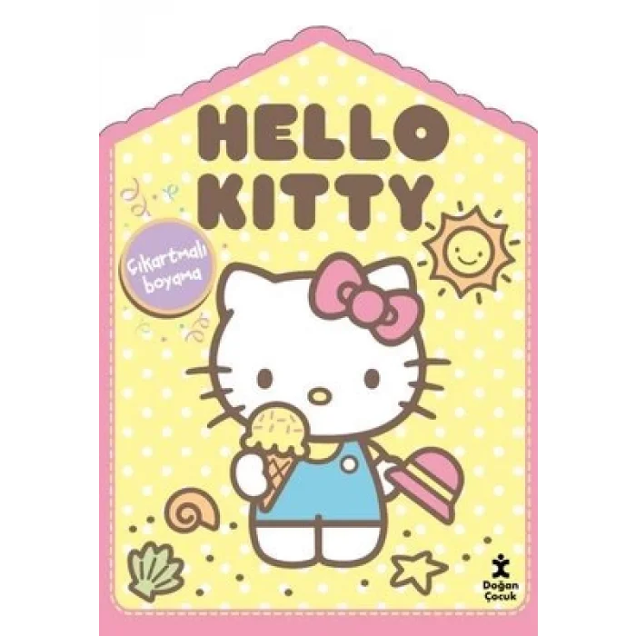 Hello Kitty Evde Çıkartmalı Boyama Kitabı