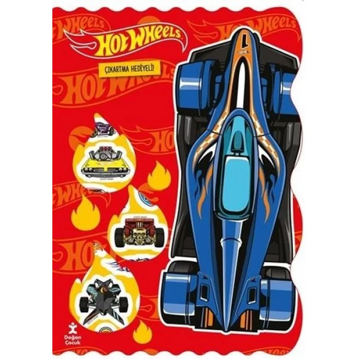 Hot Wheels Bol Bol Boya - Bol Bol Yapıştır Boyama Kitabı - Çıkartma Hediyeli!