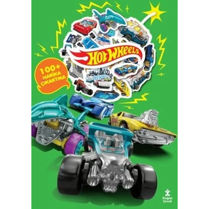 Hot Wheels Boyama Kitabı Çıkartma Bombası 100 + Harika Çıkartma