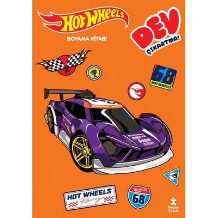 Hot Wheels - Dev Çıkartmalı Boyama Kitabı