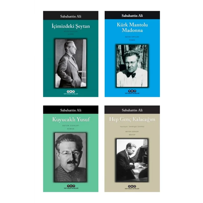 Içimizdeki Şeytan + Kuyucaklı Yusuf + Kürk Mantolu Madonna + Hep Genç Kalacağım- 4 Kitap Set