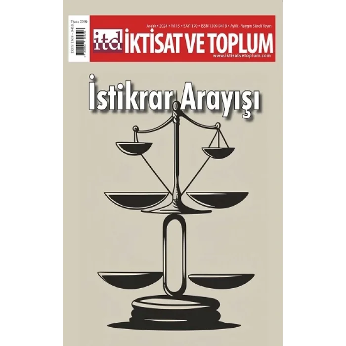 İktisat ve Toplum Dergisi 170. Sayı İstikrar Arayışı