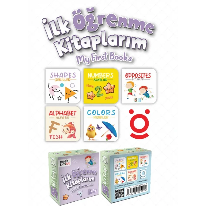 İlk Öğrenme Kitaplarım: My First Books (5 Kitap) (Ciltli)